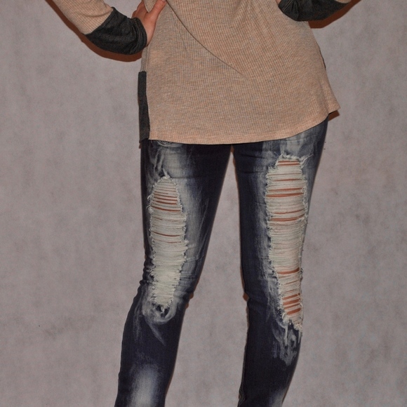 💥LAST ONE Fine Gauge wrap knit shirt - Picture 3 of 4